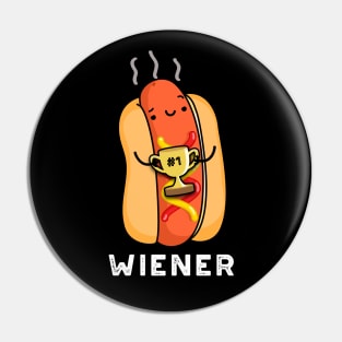 Wiener Funny Sausage Pun Pin