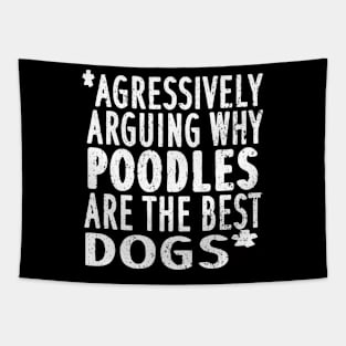 Poodle dog saying poodle mom woman puppy mistress Tapestry