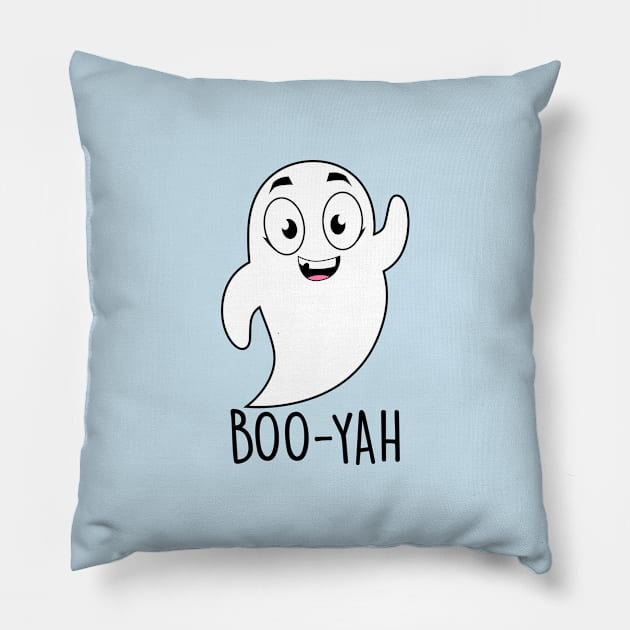 Boo-Yah Pillow by NotSoGoodStudio