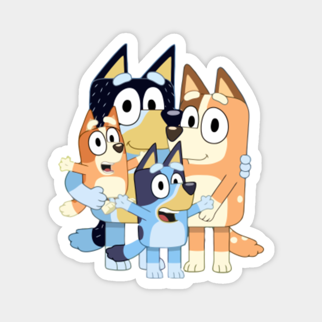 Bluey family - Bluey - Magnet | TeePublic