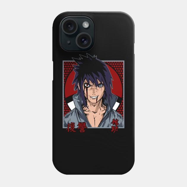 Sasuke Anime Fanart Phone Case by Planet of Tees