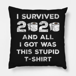 I Survived 2020 And All I Got Was This Stupid T-Shirt Pillow