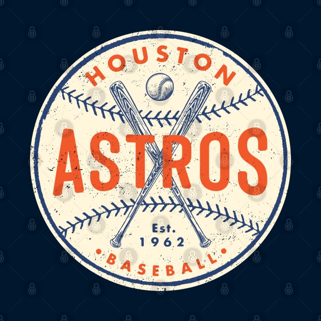 Vintage Houston Astros 2 by Buck Tee by Buck Tee