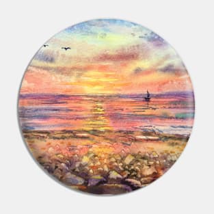 Sunset Pin