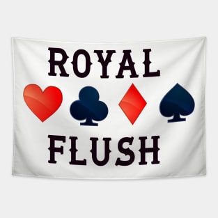 Poker Royal Flush Tapestry