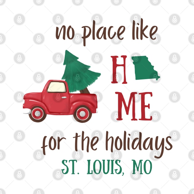 St. Louis, Missouri Home for the holidays Christmas by Pearlie Jane Creations