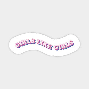 GIRLS LIKE GIRLS bisexual flag Magnet