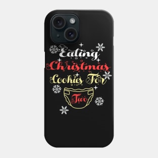 eating christmas cookies for two Phone Case