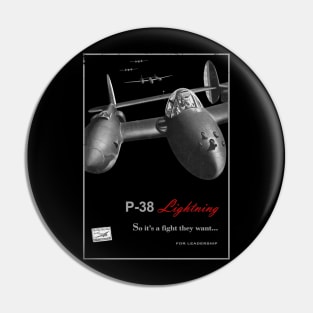 P-38 Lightning WW2 American Fighter Pin