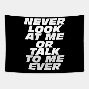 Never Look At Me Or Talk To Me Ever Tapestry
