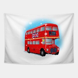 Double Decker Bus Tapestry