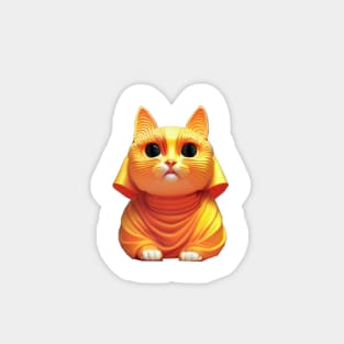 Buddhist Kitty Magnet