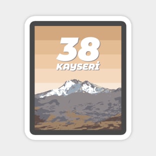 Kayseri 38 | Erciyes | Türkiye şehir No.38 Magnet