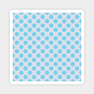 Pastel Blue Dots Pattern on a Gray Background Magnet