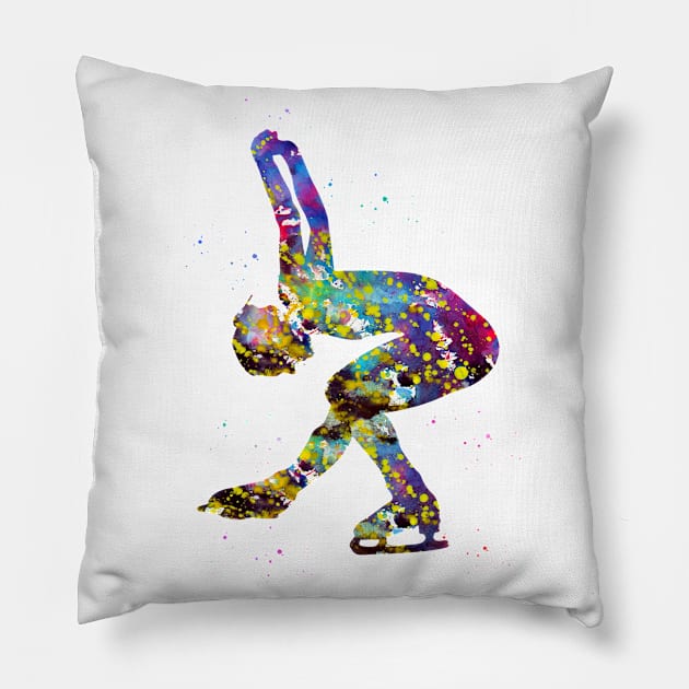 Ice skater Pillow by erzebeth