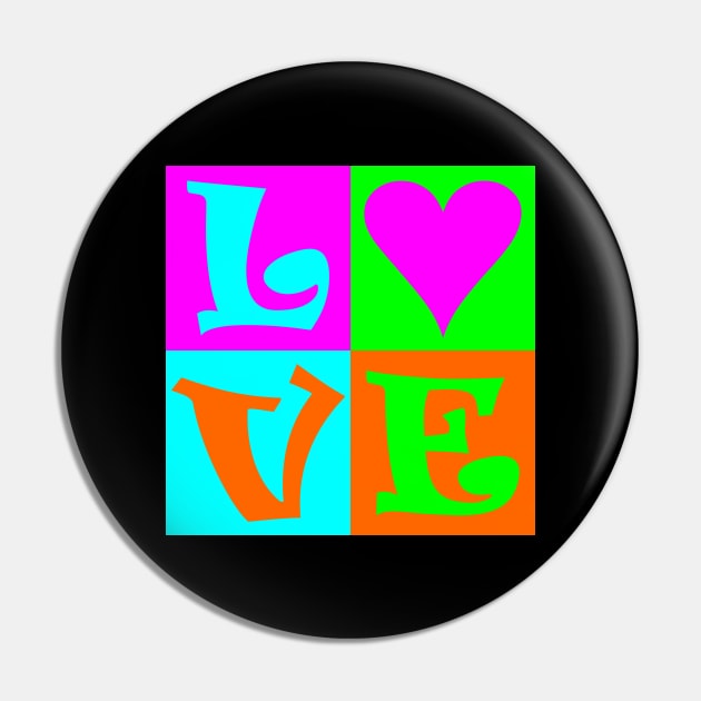 LOVE Pin by DavesTees