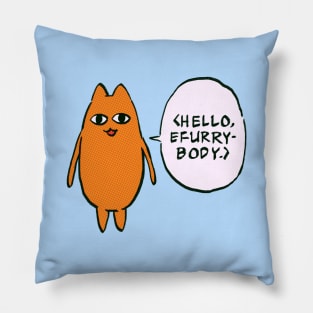 I draw the hello efurrybody floating chiyo's dad / funny azumanga daioh manga Pillow