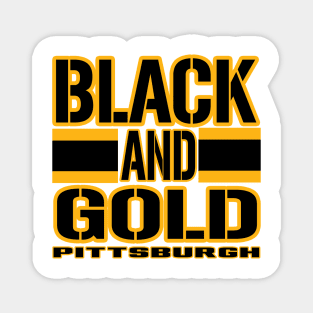 Pittsburgh LYFE Black and Gold True Football Colors! Magnet