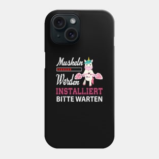 Unicorn Muscles Weightlifting Phone Case