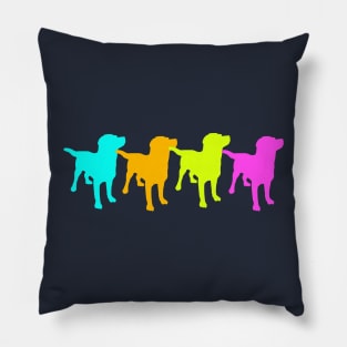 Four Dogs Pillow