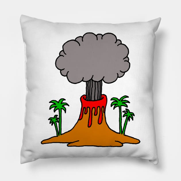 Volcano Pillow by lucamendieta