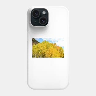 Golden Aspen Trees Phone Case