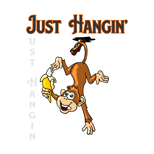 Monkey Just hangin gift by SidneyTees