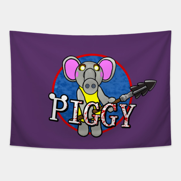 Elephant Chapter 10 Piggy Piggy Roblox Tapestry Teepublic - fotos de doggy piggy roblox