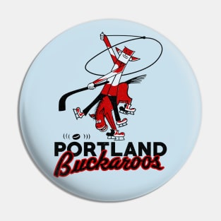 Defunct Portland Buckaroos Hockey 1969 Pin