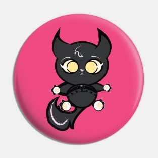 Cute black kitten Baby Maxwell anime style Pin