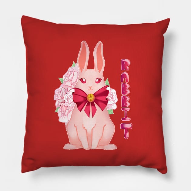 RABBIT Pillow by bekkie