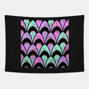 Girly sharks scallops Tapestry