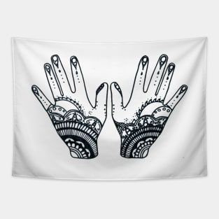 Henna Hands Tapestry