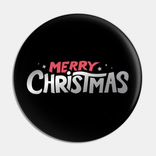 Merry Christmas silver Pin