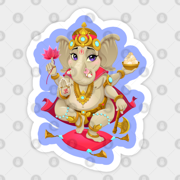 Ganesha - Ganesh - Sticker | TeePublic Ganesha - Ganesh - Sticker | TeePublic