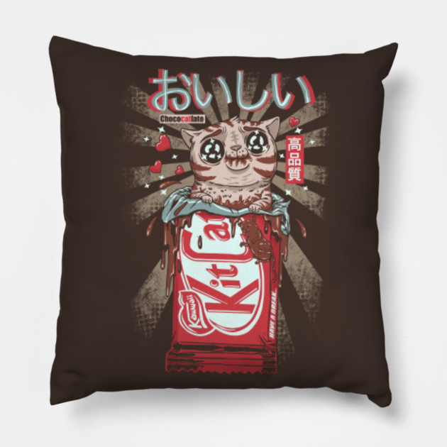 Kit Cat Kit Kat Pillow Teepublic