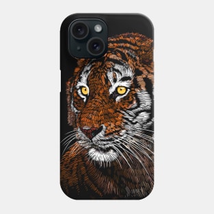 Sketch Tiger style Phone Case