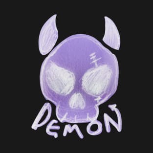 Demon Skull Purple T-Shirt