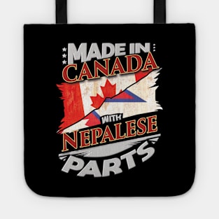 Made In Canada With Nepalese Parts - Gift for Nepalese From Nepal Tote