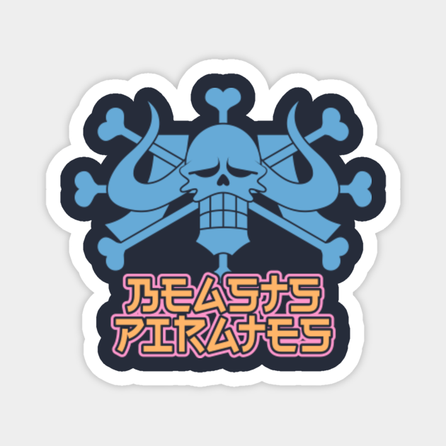 Jolly Roger Beasts Pirates - Beasts Pirates - Magnet | TeePublic