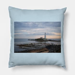 St Mary's Island and Lighthouse in August (2) Pillow