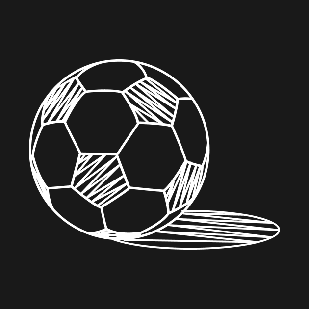 SOCCER BALL SKETCH DT by Jolo Apparel