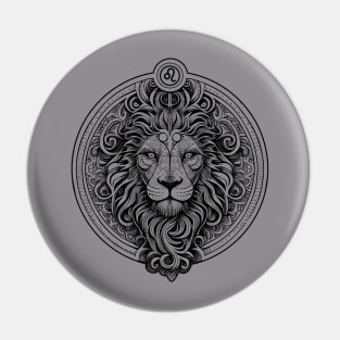 lion head art Pin