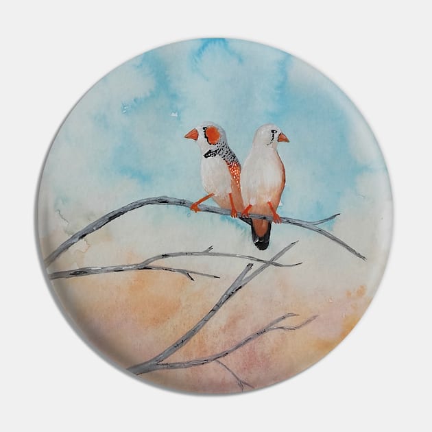 Zebra Finches - birds of Australia Pin by GarryGreenwood