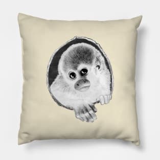 Monkey Shines Sketch Pillow