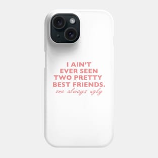 Two Pretty Best Friends pink Phone Case