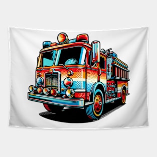 Fire Truck Tapestry