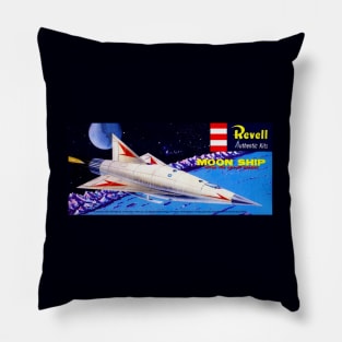 Vintage Model Kit Box Art - Moon Ship Pillow