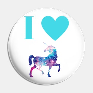 I ❤️ Unicorns (for little sister) Pin