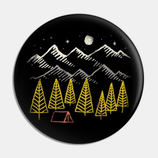 Camp Forest (for Dark Color) Pin